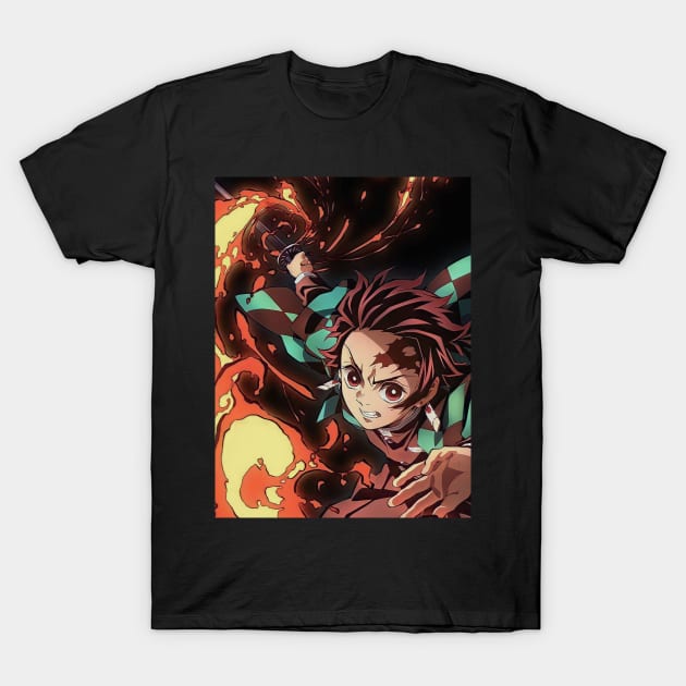 Tanjiro Kamado T-Shirt by Sajiiii